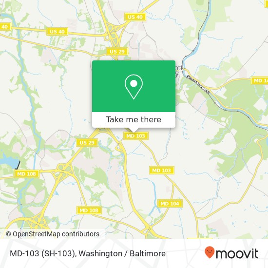 MD-103 (SH-103), Ellicott City, MD 21043 map