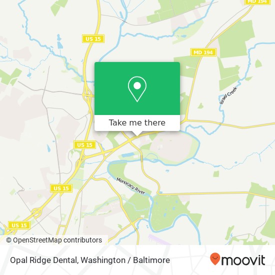 Mapa de Opal Ridge Dental, 1700 Kingfisher Dr