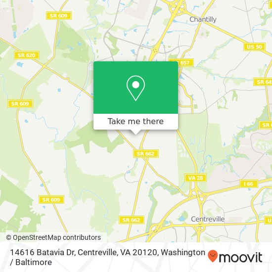 14616 Batavia Dr, Centreville, VA 20120 map