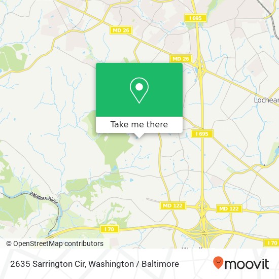 2635 Sarrington Cir, Windsor Mill, MD 21244 map