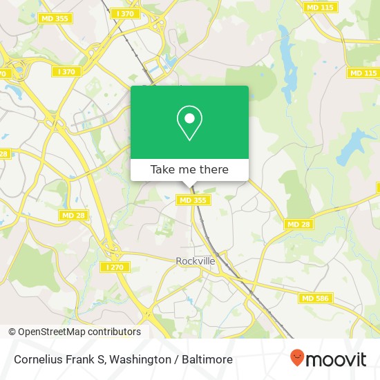 Mapa de Cornelius Frank S, 932 Hungerford Dr