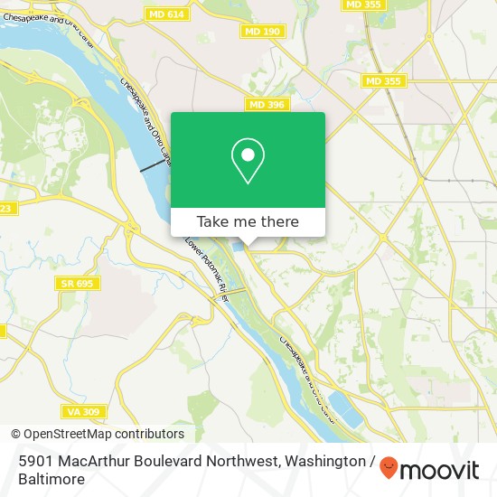 Mapa de 5901 MacArthur Boulevard Northwest