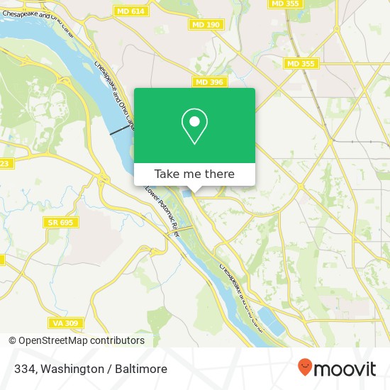 Mapa de 334, 5901 MacArthur Blvd NW #334, Washington, DC 20016, USA