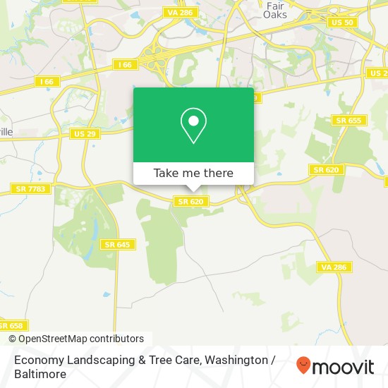 Mapa de Economy Landscaping & Tree Care, 12500 Braddock Rd