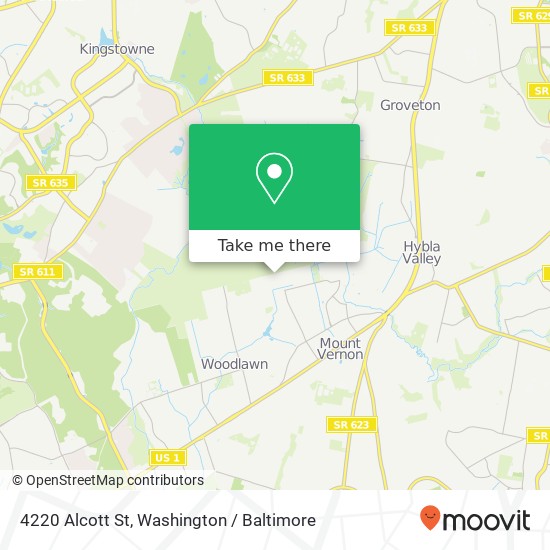 Mapa de 4220 Alcott St, Alexandria, VA 22309