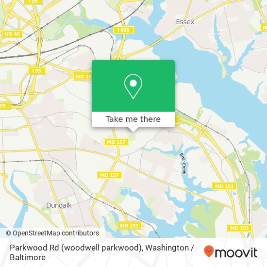 Parkwood Rd (woodwell parkwood), Dundalk, MD 21222 map