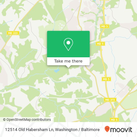 Mapa de 12514 Old Habersham Ln, Brandywine, MD 20613