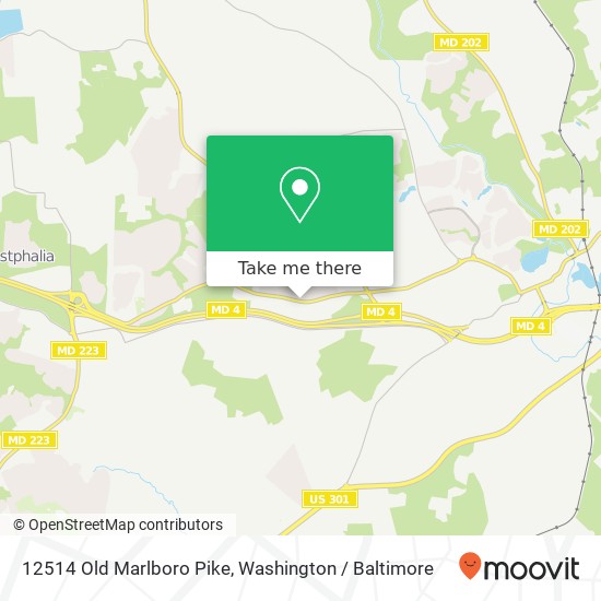 Mapa de 12514 Old Marlboro Pike, Upper Marlboro, MD 20772