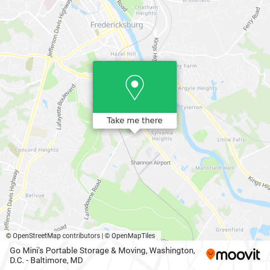 Go Mini's Portable Storage & Moving map