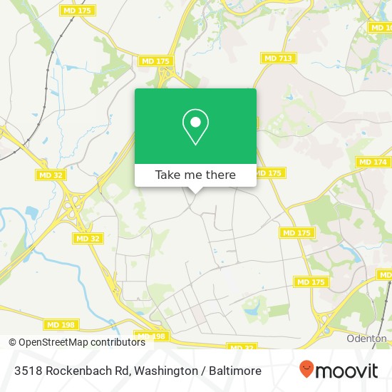 Mapa de 3518 Rockenbach Rd, Fort Meade (FORT MEADE), MD 20755