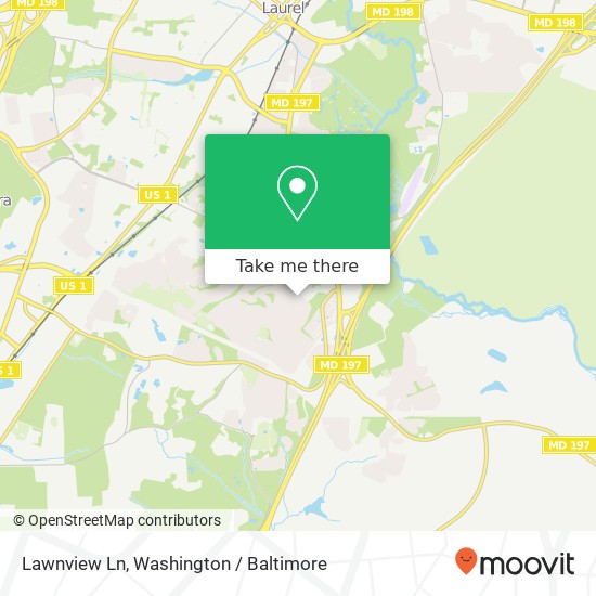 Lawnview Ln, Laurel, MD 20708 map