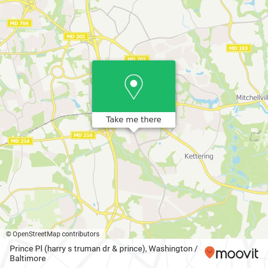Prince Pl (harry s truman dr & prince), Upper Marlboro, MD 20774 map