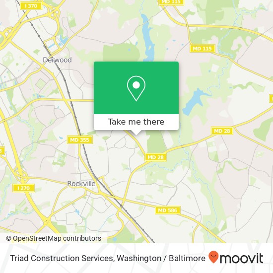 Triad Construction Services map