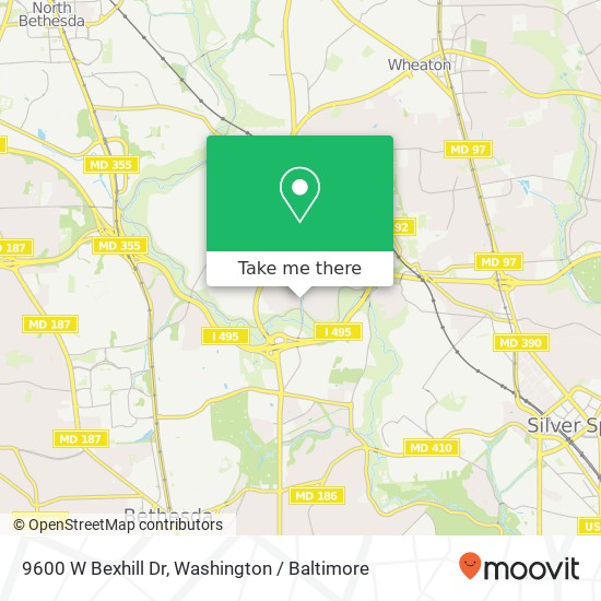 9600 W Bexhill Dr, Kensington, MD 20895 map