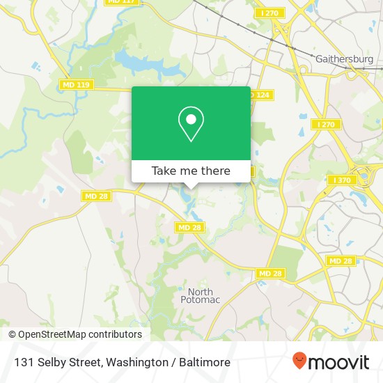 131 Selby Street, 131 Selby St, Gaithersburg, MD 20878, USA map