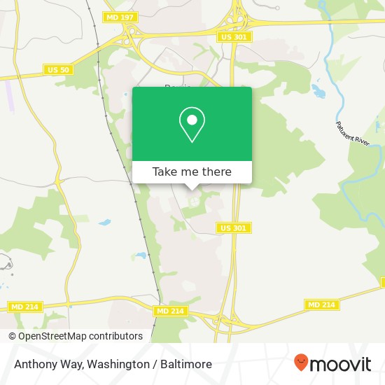 Anthony Way, Bowie, MD 20716 map