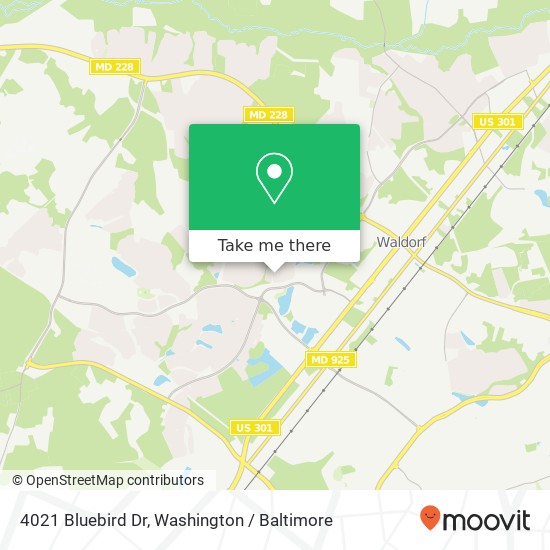 4021 Bluebird Dr, Waldorf, MD 20603 map