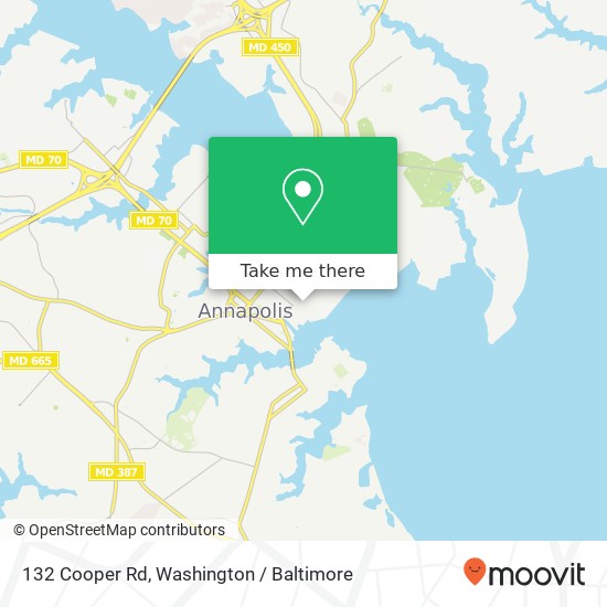 132 Cooper Rd, Annapolis, MD 21402 map