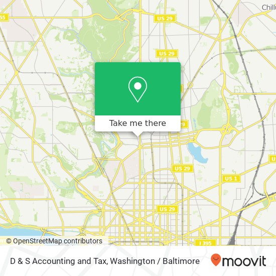 Mapa de D & S Accounting and Tax, 3105 Mt Pleasant St NW