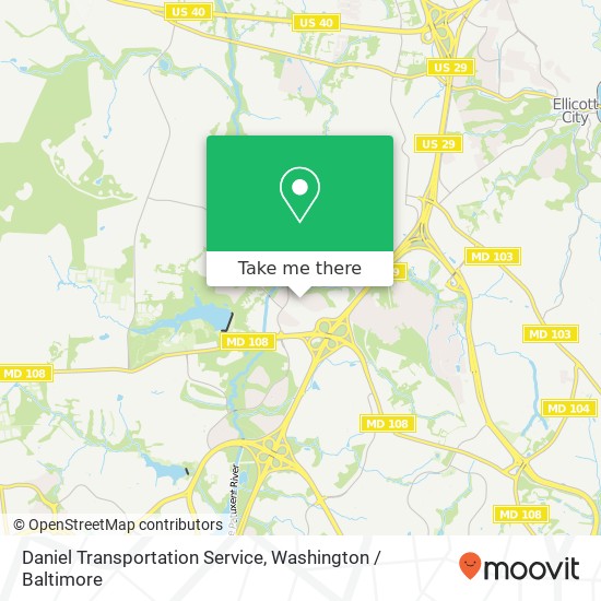 Daniel Transportation Service map