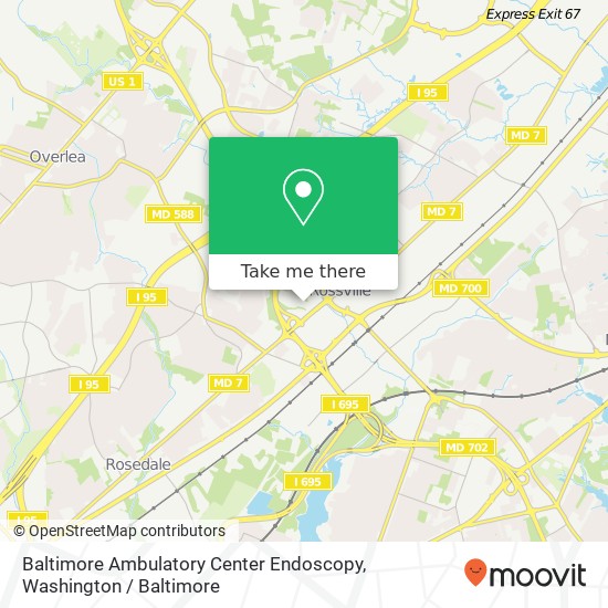 Baltimore Ambulatory Center Endoscopy, 19 Fontana Ln map