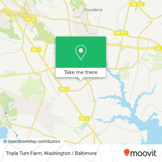 Mapa de Triple Turn Farm, 8399 Baltimore Annapolis Blvd