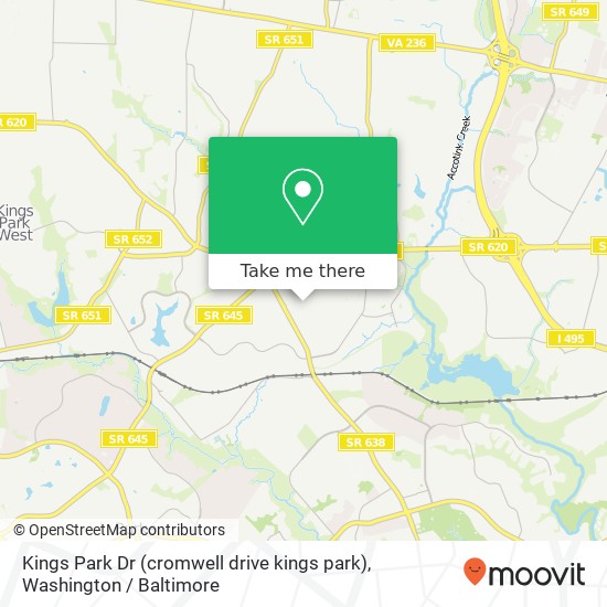 Kings Park Dr (cromwell drive kings park), Springfield, VA 22151 map
