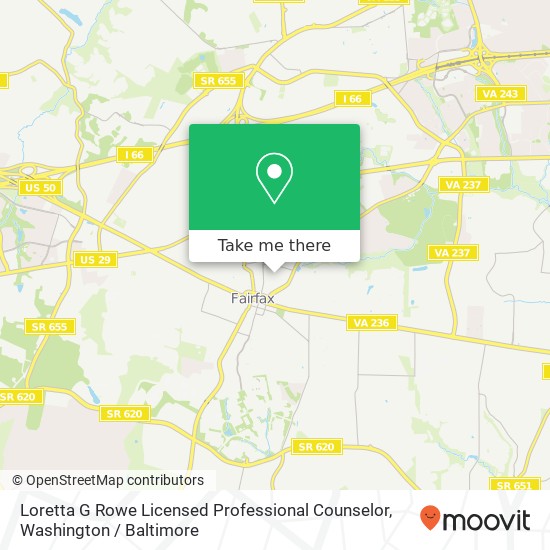 Mapa de Loretta G Rowe Licensed Professional Counselor, 10375 Democracy Ln