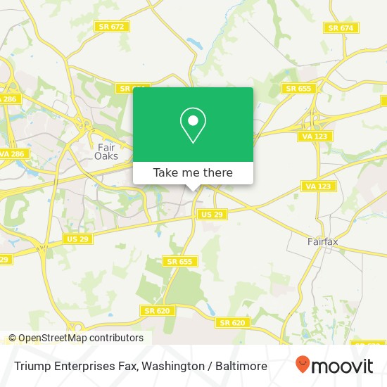 Mapa de Triump Enterprises Fax, 11325 Random Hills Rd