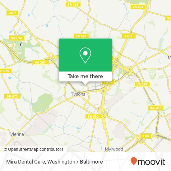 Mapa de Mira Dental Care, 8201 Greensboro Dr