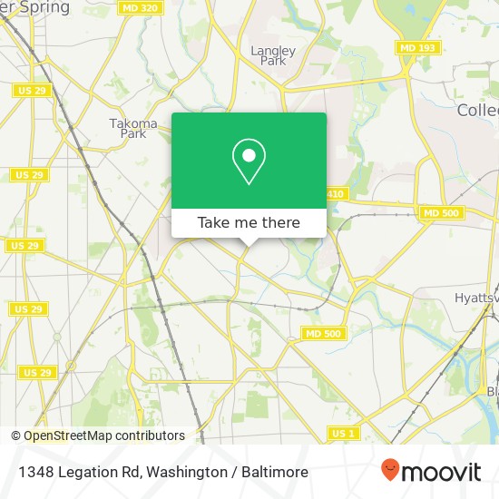 1348 Legation Rd, Hyattsville, MD 20782 map