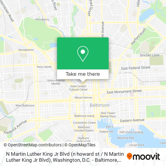 Mapa de N Martin Luther King Jr Blvd (n howard st / N Martin Luther King Jr Blvd)