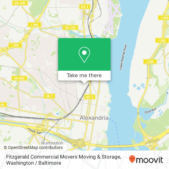 Mapa de Fitzgerald Commercial Movers Moving & Storage, 1423 Leslie Ave