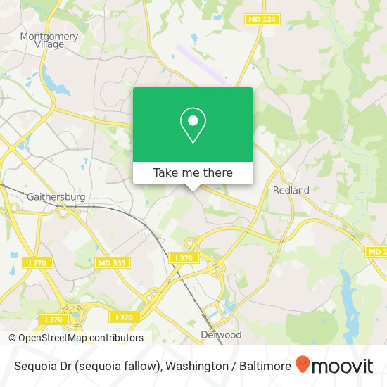 Mapa de Sequoia Dr (sequoia fallow), Gaithersburg, MD 20877