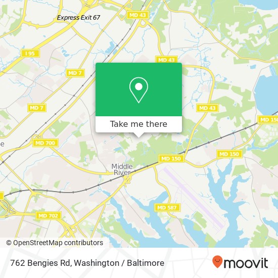 762 Bengies Rd, Middle River, MD 21220 map