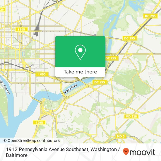 1912 Pennsylvania Avenue Southeast, 1912 Pennsylvania Ave SE, Washington, DC 20003, USA map