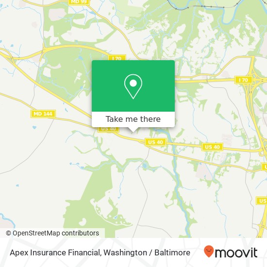 Mapa de Apex Insurance Financial, 10268 Baltimore National Pike
