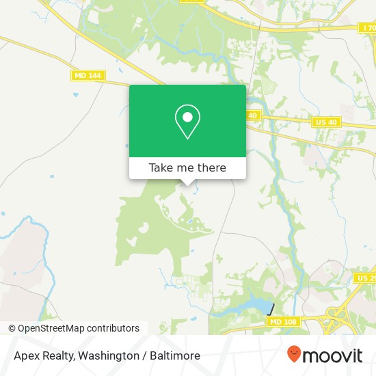 Apex Realty, 3891 Woodville Ln map