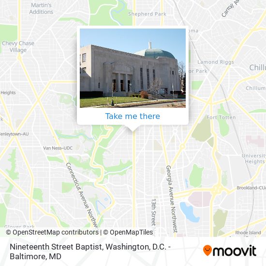 Mapa de Nineteenth Street Baptist