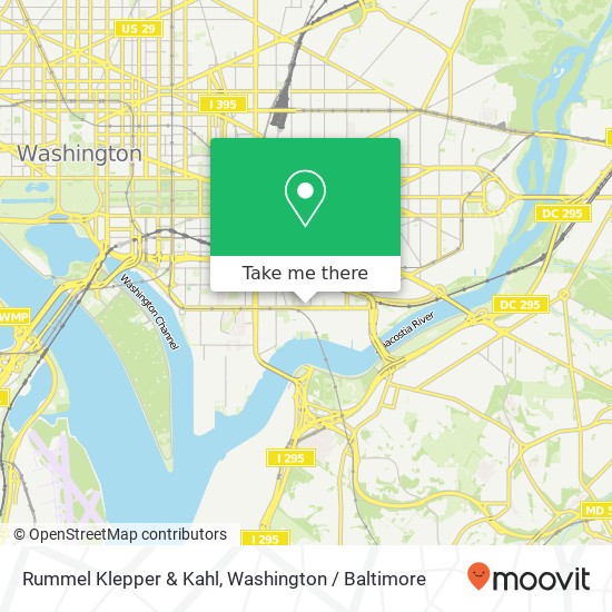 Mapa de Rummel Klepper & Kahl, 300 M St SE