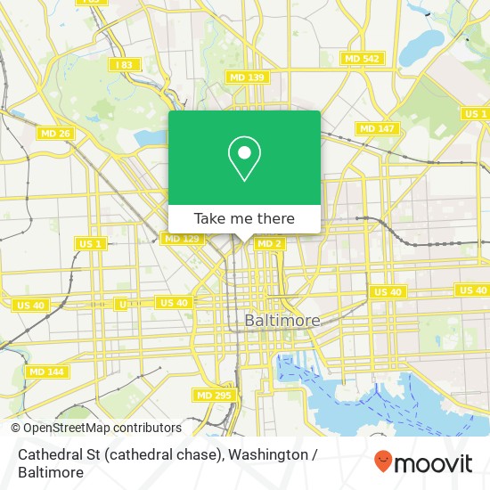 Cathedral St (cathedral chase), Baltimore, MD 21201 map