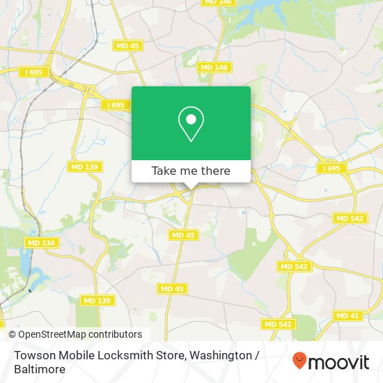 Mapa de Towson Mobile Locksmith Store, 201 York Rd