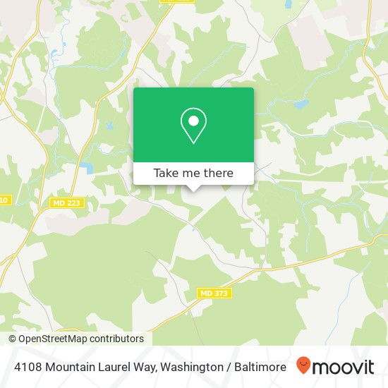 Mapa de 4108 Mountain Laurel Way, Brandywine, MD 20613