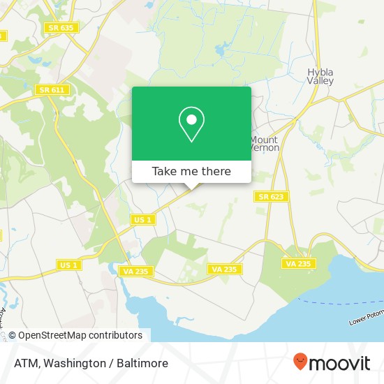 Mapa de ATM, 8541 Richmond Hwy