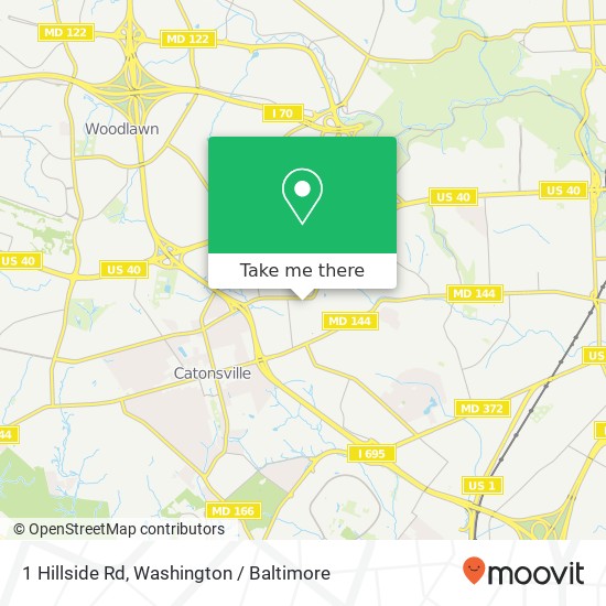 1 Hillside Rd, Catonsville, MD 21228 map
