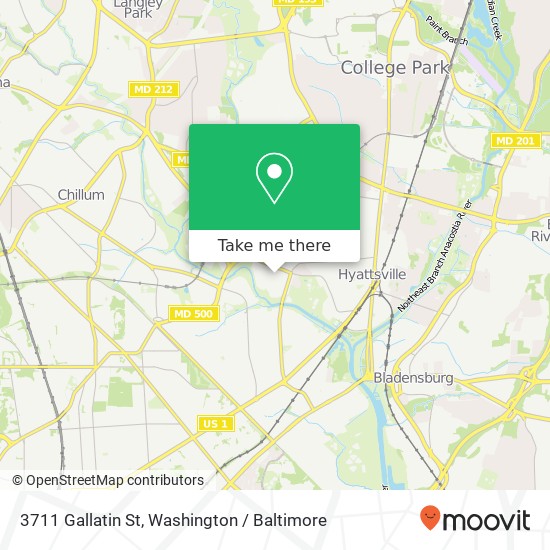 3711 Gallatin St, Hyattsville, MD 20782 map