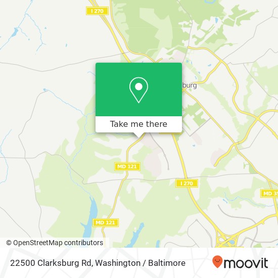 Mapa de 22500 Clarksburg Rd, Boyds, MD 20841