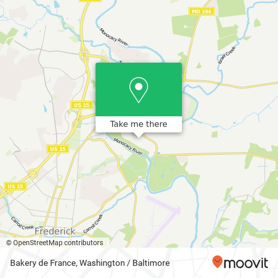 Bakery de France, 8400 Bakery Way map