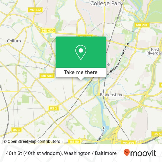 40th St (40th st windom), Brentwood, MD 20722 map