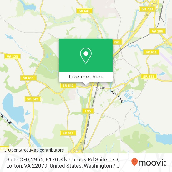 Suite C -D, 2956, 8170 Silverbrook Rd Suite C -D, Lorton, VA 22079, United States map